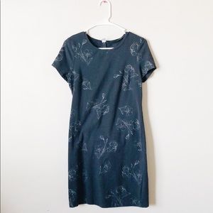 Navy floral dress